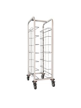 Chariot à étagères - 7 étages - H 139,3 x 48,5 x 57,8 CM - Acier - Craven - GG137