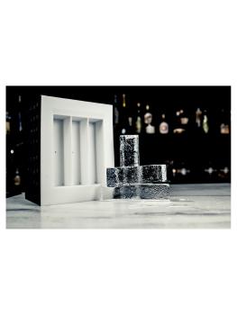 Moule à glaçons - 3 x Rectangle - 13.5 CM - Professionnel du bar - Glace transparente - YCIBSP3