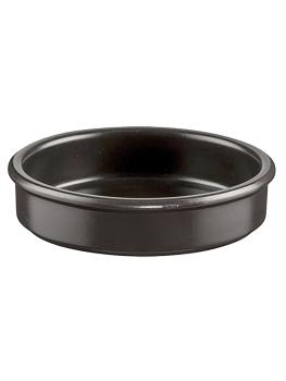 Cocotte - H 3,5 CM - 0,25 KG - Ø14 CM - Faïence - Noir - 0,3 Litre - Regas - 540002