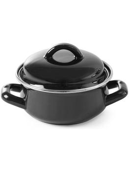 Casserole/sauce avec couvercle - H 10,3 x 13,5 x 18 cm - Hendi - 625705