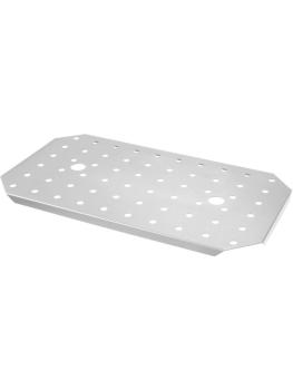Plaquettes perforées Gastronorm - Acier inoxydable - GN 2/3 - Hendi - 806296