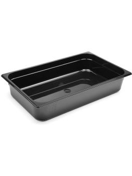 Récipient - 1/1 GN - 14 litres - Noir - H 9,8 x 52,8 x 32,2 CM - Hendi - 862223