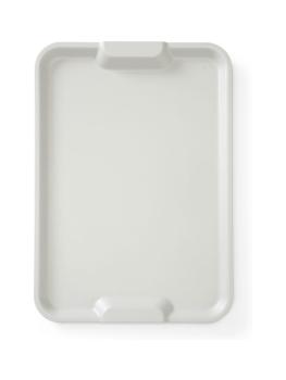 Plateau - Anses - H 2,8 x 37 x 53 CM - Gris Clair - Hendi - 878163
