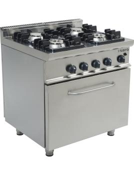Cuisinière à gaz - Four à gaz - 4 feux - Saro - 423-1030
