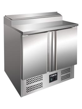 Saladette - 2 portes - H 101 x L 90 cm - Inox - Saro - 323-1100