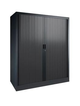 Armoire à portes roulantes - Anthracite - H 135 x 120 x 43 CM - Proflight