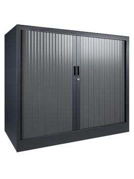 Armoire à portes roulantes - Anthracite - H 105 x 120 x 43 CM - Proflight