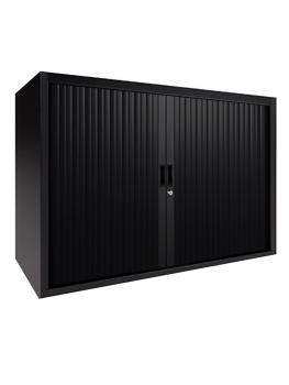 Armoire à portes roulantes - Noir - H 72,5 x 120 x 43 CM - Proflight