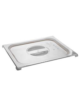 Couvercle Gastronorm - 1/2 GN - 32,5 x 26,5 CM - Polycarbonate - Transparent - -100°C / +100°C - Avec Bord Silicone - Caterchef - 953028