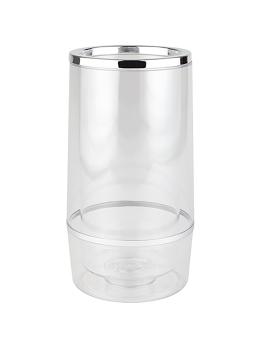 Rafraîchisseur à vin - H 23 CM - 0,38 KG - Ø12 CM - polystyrène - Transparent - 130060
