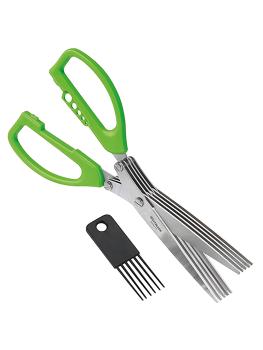 Ciseaux à herbes - 0,15 KG - 20 CM - Inox - Vert - Westmark - 016080