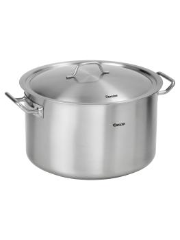 Cocotte basse - Avec couvercle - Ø43 x H 32,5 CM - 30 Litres - Bartscher - 100445
