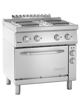 Cuisinière - 4 Foyers - Avec Four - Fonte - Bartscher - 286326