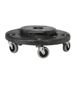 Poubelle à empattement - Gris - Ø 46,4 x H 16,8 CM - Polyéthylène - Rubbermaid - L644