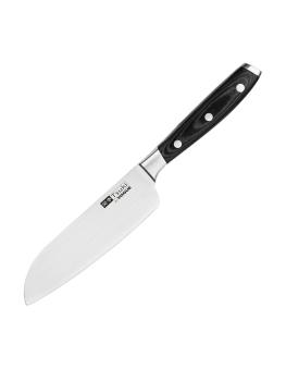 Couteau Santoku - Noir - H 3,65 x 1,3 x 25,6 CM - Acier Inoxydable - Vogue - CF845