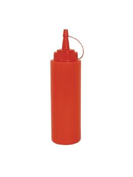 Bouteille Squeeze - 0,34 Litre - Rouge - Ø 5,8 x H 20 CM - Polyéthylène - Vogue - K093