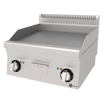 Plaque de cuisson - Lisse - Acier inoxydable - 400V - L 60 CM - Ligne G600