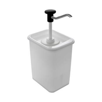 Distributeur de sauces - Avec pompe - 3 L - Noir - Hovicon