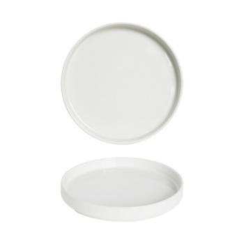 Assiette Oslo - Blanc - Porcelaine - Ø 20 CM - Saturnia
