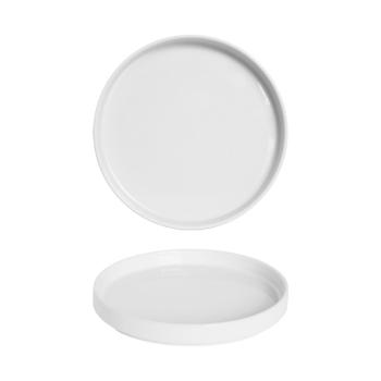 Assiette Oslo - Blanc - Porcelaine - Ø 26 CM - Saturnia