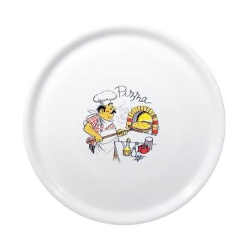 Assiette à pizza Napoli - Porcelaine - Ø 31 CM - Saturnia