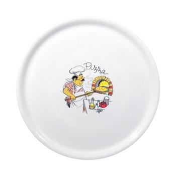 Assiette à pizza Napoli - Porcelaine - Ø 33 CM - Saturnia