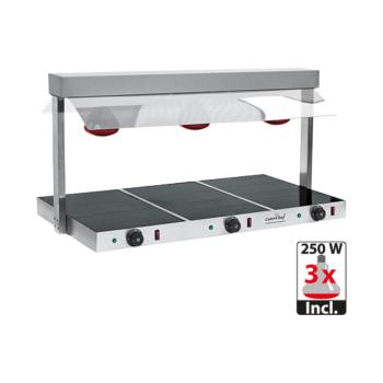 Plaque chauffante M/Brug - H 46,9 x 108,9 x 52,6 CM - 19 KG - 220 - 240 V - 1530 W - Inox - +30°C / +85°C - Caterchef - 688630
