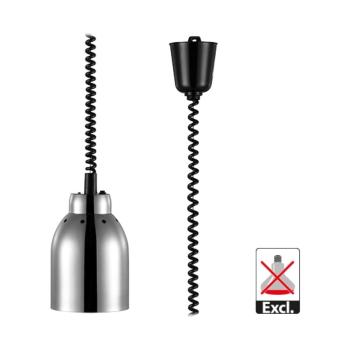 Hotte chauffante - H 23,5 CM - 1,4 KG - Ø15,6 CM - 220 - 240 V - Inox - Chromé - Caterchef - 688265