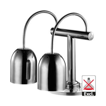 Lampe chauffante - H 61 x 46 x 48,6 CM - 8,81 KG - Ø15,6 CM - 220 - 240 V - Inox - Chromé - Caterchef - 688252