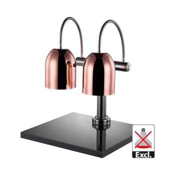 Lampe chauffante - H 65 x 50 x 45 CM - 17,9 KG - Ø15,6 CM - 220 - 240 V - Inox - Cuivre - Caterchef - 688263
