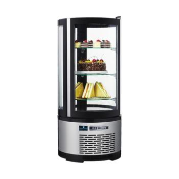 Koelvitrine - H 103 CM - 48 KG - Ø48 CM - 220 - 240 V - 210 W - Geventileerd - R600A - 100 Liter - +2°C / +8°C - CaterCool - 712032