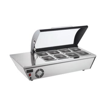 Vitrine réfrigérée - H 32,8 x 108,5 x 47,7 CM - 27 KG - 220 - 240 V - 105 W - Statique - R600A - Inox - 67 Litre - +2°C / +12°C - CaterCool - 712024