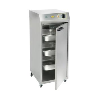 Armoire chauffante - H 92,5 x 42,5 x 46 CM - 30 KG - 220 - 240 V - 1500 W - Inox - +0°C / +130°C - Roller Grill - 304080