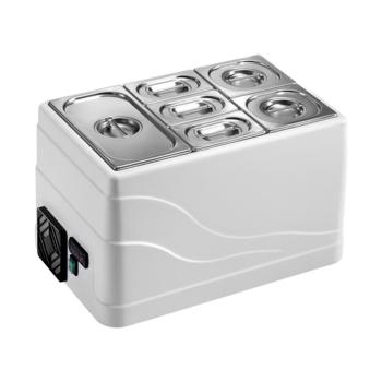 Vitrine réfrigérée - H 37 x 60 x 40 CM - 12.3 KG - 220 - 240 V - 130 W - Statique - R600A - Acrylonitrile-Butadiène-Styrène (Abs) - Blanc - 19 Litre - +2°C / +10°C - CaterCool - 682010