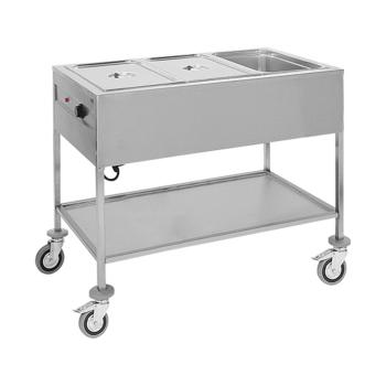 Bain Marie - H 87,5 x 67,3 x 114,4 CM - 40 KG - 220 - 240 V - 1500 W - Inox - 710053