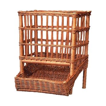 Corbeille à pain - H 60 x 50 x 44 CM - 2,8 KG - Bois de saule - Marron - 809015