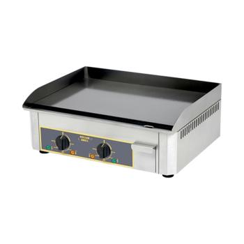 Plaque de cuisson - H 23 x 60 x 47,5 CM - 29 KG - 380 - 415 - Sans - Prise V - 6000 W - Inox - Lisse - +0°C / +300°C - Roller Grill - 304046