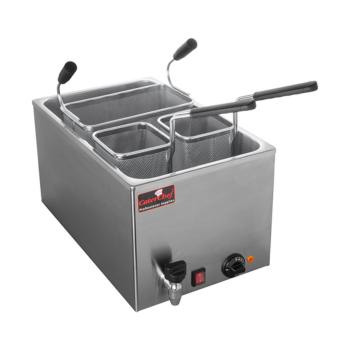 Cuiseur à Pâtes - H 28 x 34 x 54 CM - 10 KG - 220 - 240 V - 3500 W - Inox - 18 Litre - +30°C / +120°C - Cater Chef - 508025