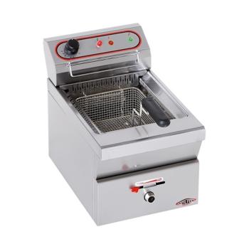Friteuse - H 42 x 31 x 58 CM - 11 KG - 220 - 240 - Sans - Prise V - 3450 W - Inox - 9 Litre - Electrique - Stilfer - 527009