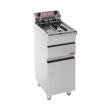 Friteuse - H 90 x 37 x 58 CM - 24 KG - 380 - 415 - Sans - Prise V - 7000 W - Inox - 15 Litre - Electrique - Stilfer - 527115
