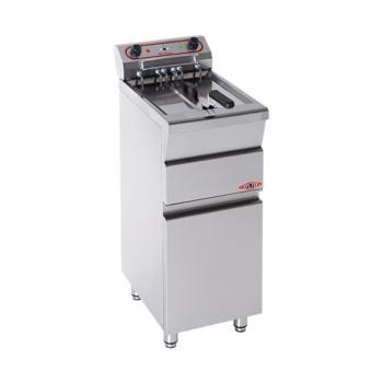 Friteuse - H 90 x 31 x 58 CM - 21 KG - 380 - 415 - Sans - Prise V - 7000 W - Inox - 12 Litre - Electrique - Stilfer - 527312