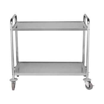 Chariot de service - H 94 x 92,2 x 60,2 CM - 10 KG - Inox - Caterchef - 535001