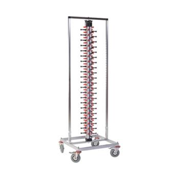 Porte-assiettes Mobile - H 186 x 60 x 60 CM - 23 KG - Inox - Plate Mate - 556030