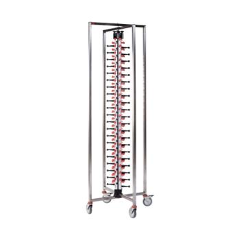 Porte-assiettes Pliable - H 189 x 48 x 48 CM - 21,5 KG - Inox - Plate Mate - 556032