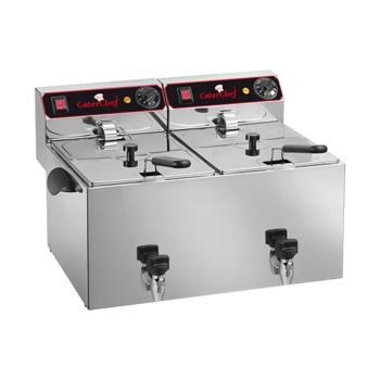 Friteuse - H 35 x 61 x 51,5 CM - 14,1 KG - 220 - 240 V - 3250 W - Inox - 9 Litres - Electrique - Caterchef - 680200