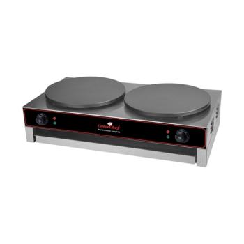 Crêpe Bakapparaat - H 24 x 86.2 x 51 CM - 42 KG - Ø40 CM - 220-240 V - 6000 W - Gietijzer - +0°C / +300°C - Caterchef - 688084