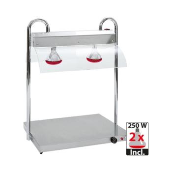Plaque chauffante M/Brug - H 83.1 x 70.6 x 55.3 CM - 24 KG - 220 - 240 V - 1250 W - Inox - +30°C / +90°C - 710200