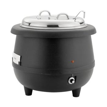 Marmite à soupe - H 38 CM - 5,1 KG - Ø38,5 CM - 220 - 240 V - 380 W - Polypropylène - 10 Litres - Avec Découpe Cuillère Et Anse - 861090