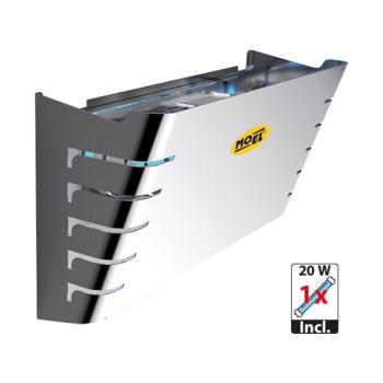 Attrape-insectes - H 27 x 40 x 15 CM - 1,65 KG - 220 - 240 - Sans - Prise V - 20 W - Inox - Mo-el - 505400