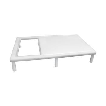 Unité de coupe/travail - H 11 x 65 x 40 CM - 4,08 KG - Polyéthylène - Blanc - Caterchef - 882025